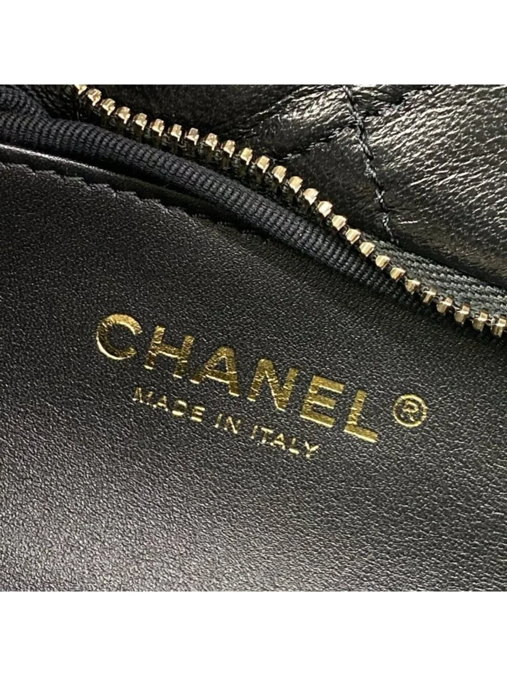 Chanel Handbag Mini Bow Bag Black 2-Way CC Logo Gold Lambskin